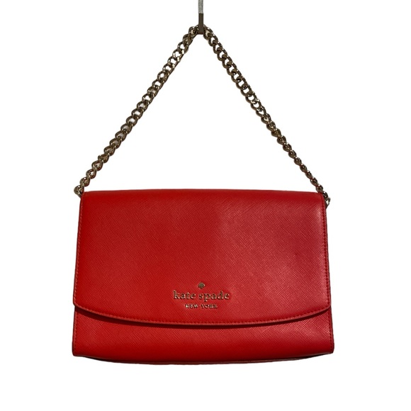 Kate Spade Red Carson Convertible Crossbody Bag - Picture 4 of 16